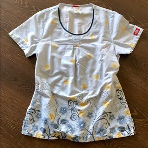 Small Dickie’s scrub top.